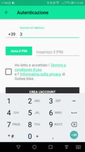 GoBeeBike; Firenze;