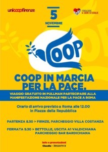Locandina, Coop, firenze, pace