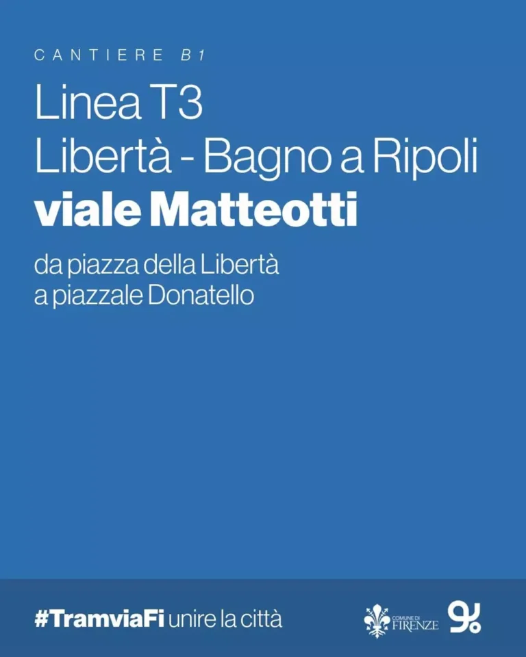 Viabilità linea 3 tramvia; Firenze; slide presentazione;