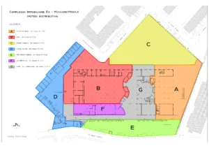 Ex-Meccanotessile; distribuzione funzioni;