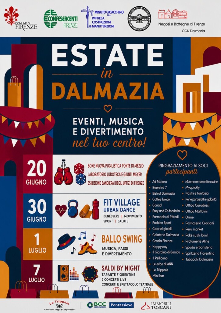 Locandina della prima giornata di Estate in Dalmazia