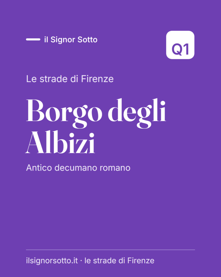 Borgo degli Albizi, Quartiere 1 Firenze