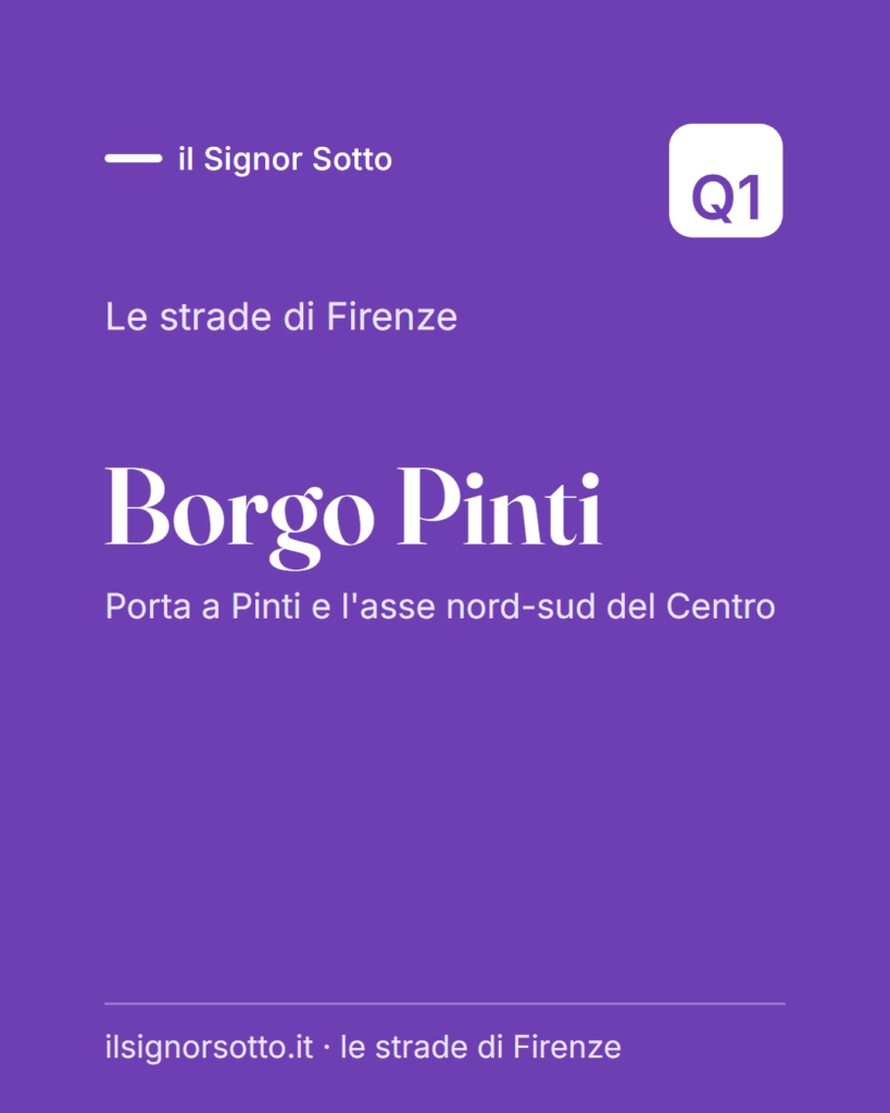 Borgo Pinti, Quartiere 1 Firenze