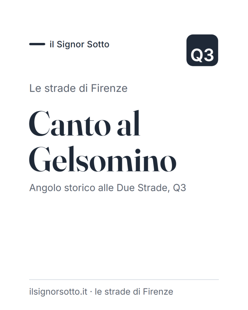 Canto al Gelsomino, Quartiere 3 Firenze