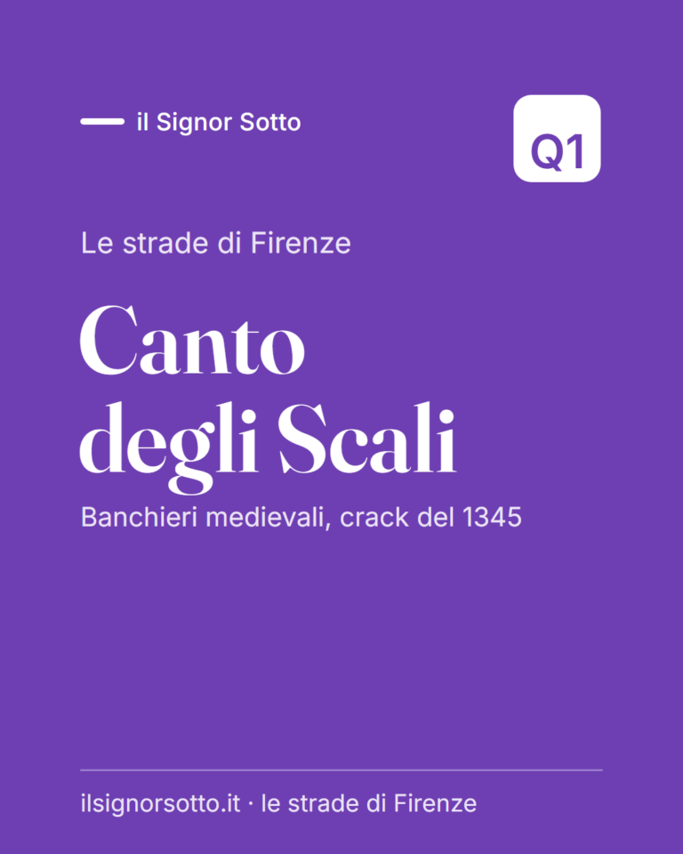 Canto degli Scali, Quartiere 1 Firenze