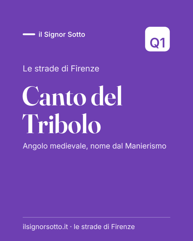 Canto del Tribolo, Quartiere 1 Firenze