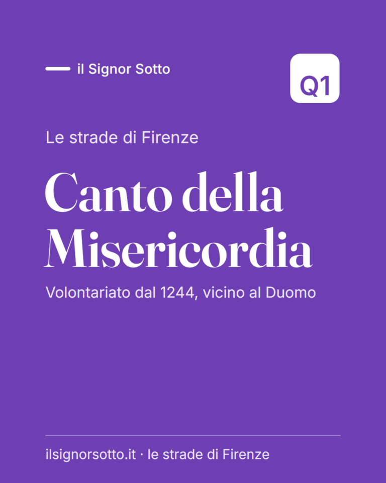 Canto della Misericordia, Quartiere 1 Firenze