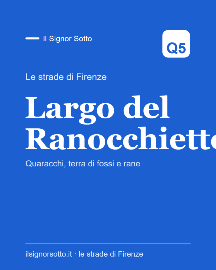 Largo del Ranocchietto, Quartiere 5 Firenze