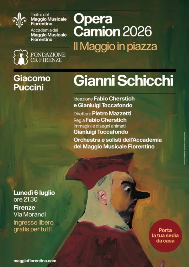 Locandina di Opera Camion 2026: Gianni Schicchi di Puccini in Via Morandi
