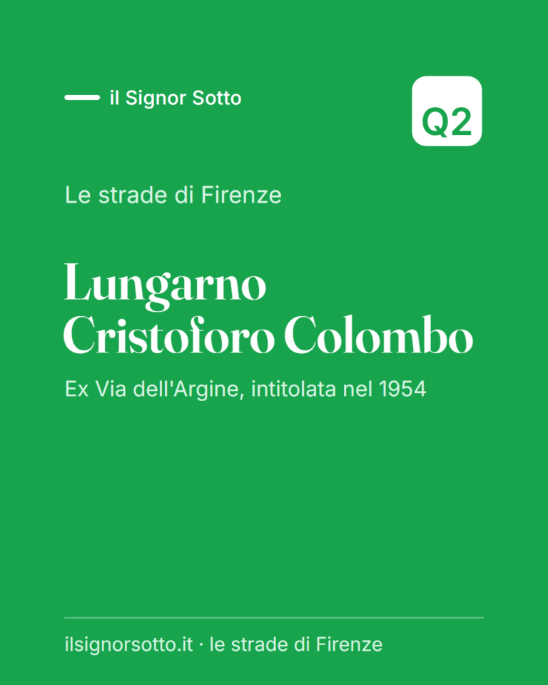 Lungarno Cristoforo Colombo, Quartiere 2 Firenze