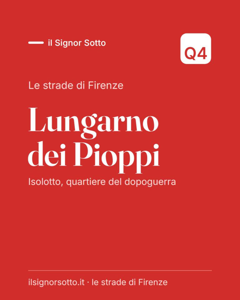 Lungarno dei Pioppi, Quartiere 4 Firenze