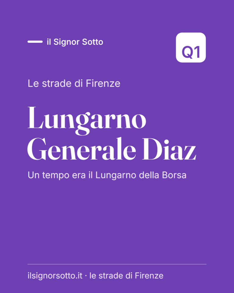Lungarno Generale Diaz, Quartiere 1 Firenze