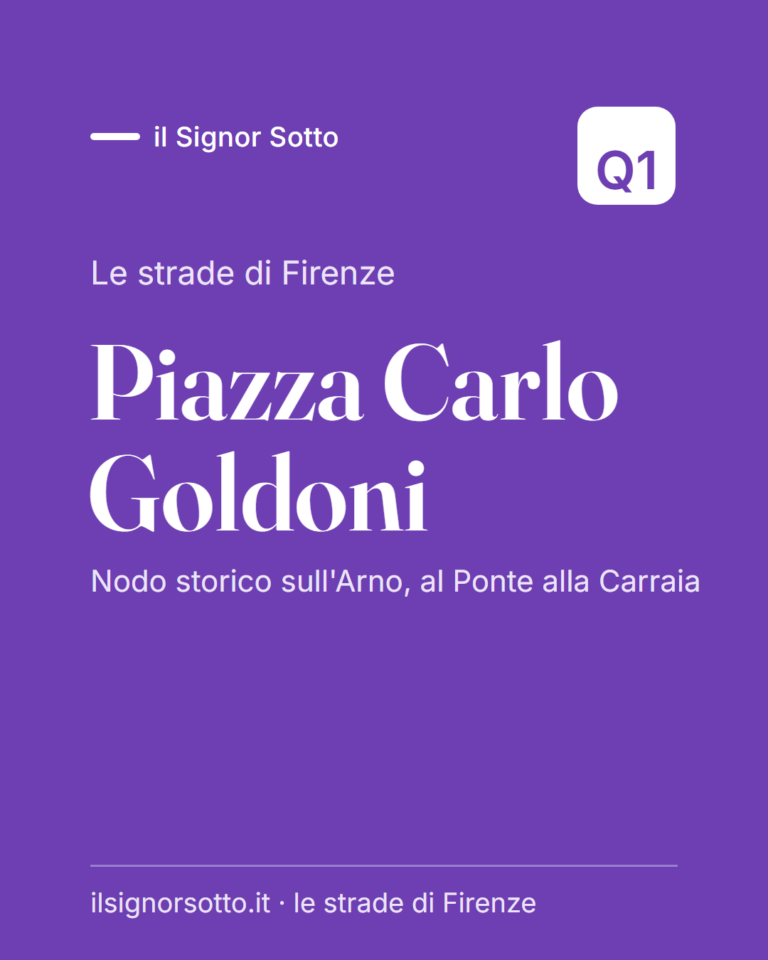 Piazza Carlo Goldoni, Quartiere 1 Firenze