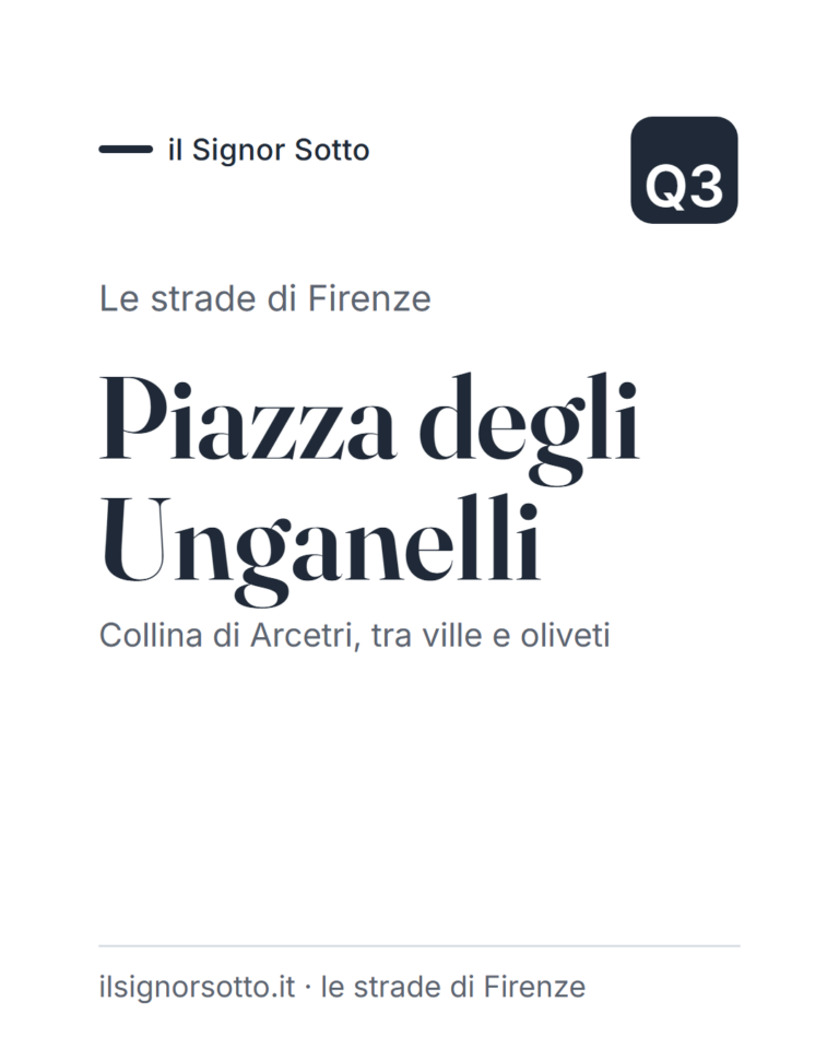 Piazza degli Unganelli, Quartiere 3 Firenze