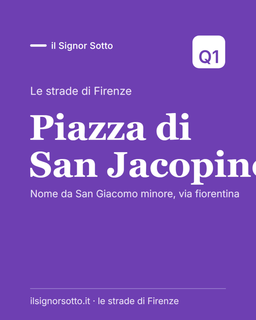 Piazza di San Jacopino, Quartiere 1 Firenze