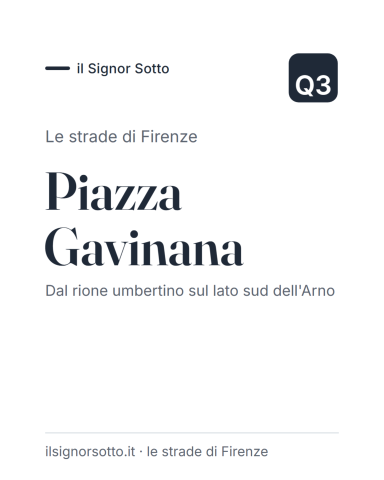 Piazza Gavinana, Quartiere 3 Firenze