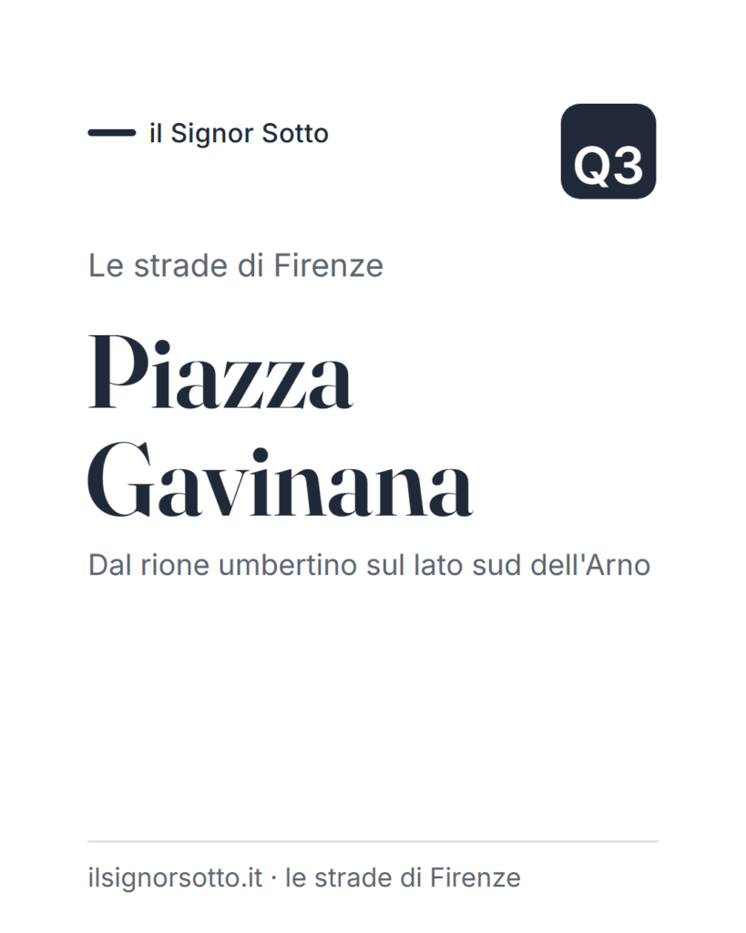 Piazza Gavinana, Quartiere 3 Firenze