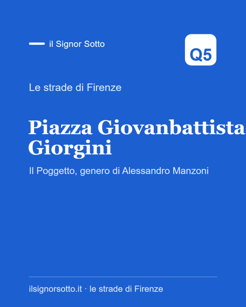 Piazza Giovanbattista Giorgini, Quartiere 5 Firenze