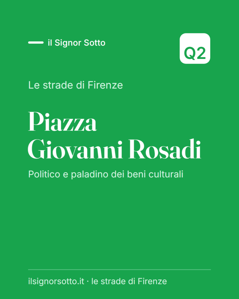 Piazza Giovanni Rosadi, Quartiere 2 Firenze