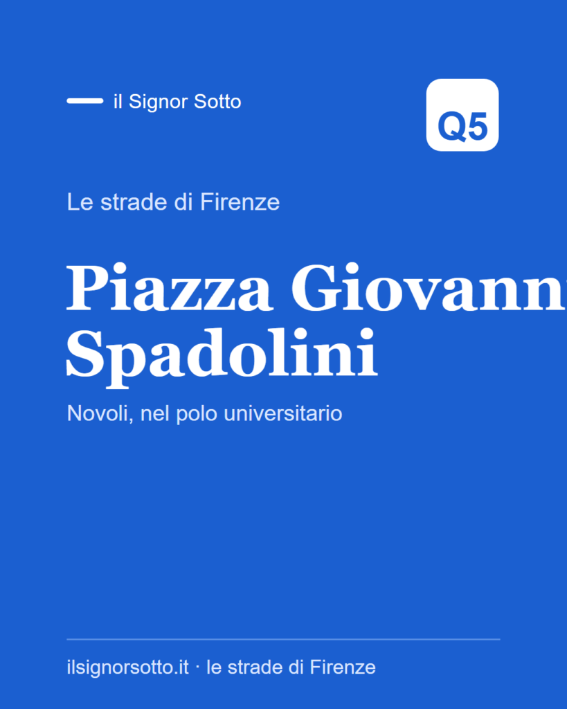 Piazza Giovanni Spadolini, Quartiere 5 Firenze