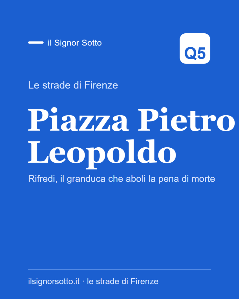 Piazza Pietro Leopoldo, Quartiere 5 Firenze