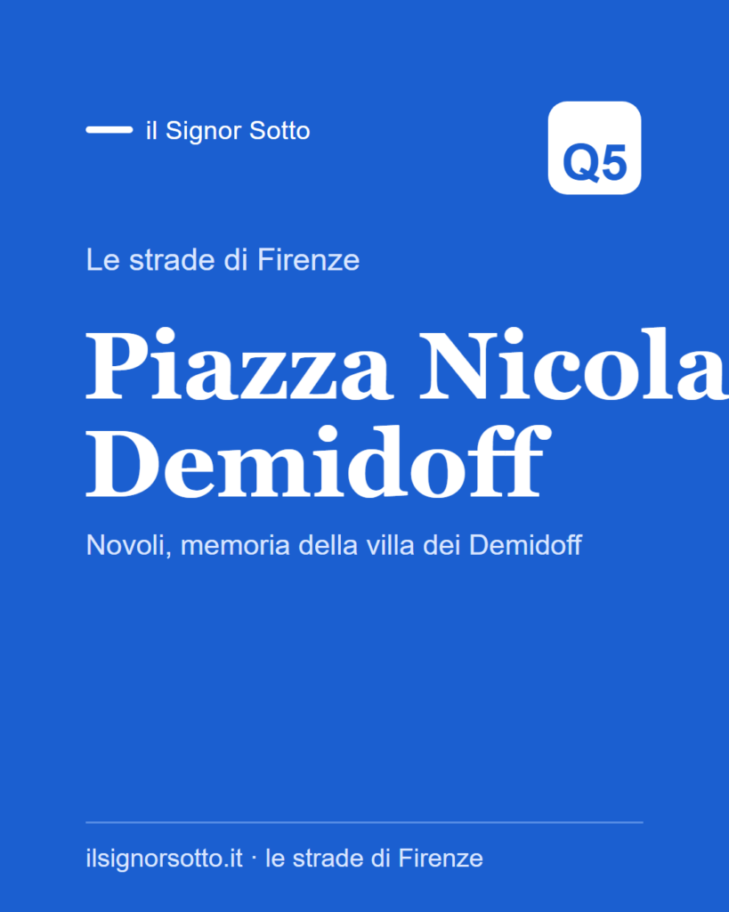 Piazza Nicola Demidoff, Quartiere 5 Firenze