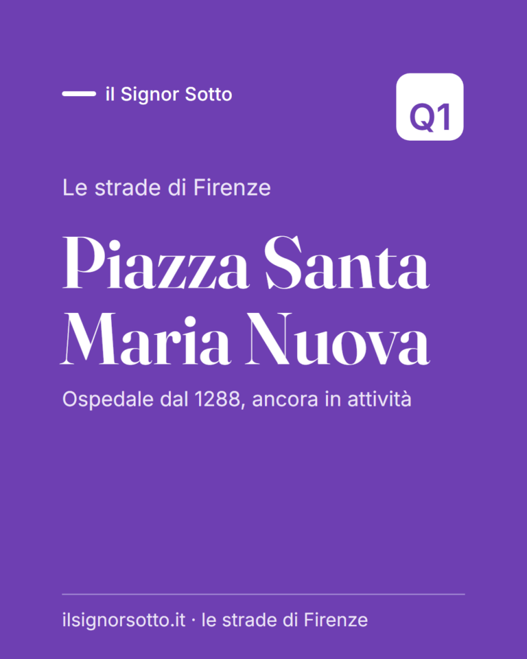 Piazza Santa Maria Nuova, Quartiere 1 Firenze
