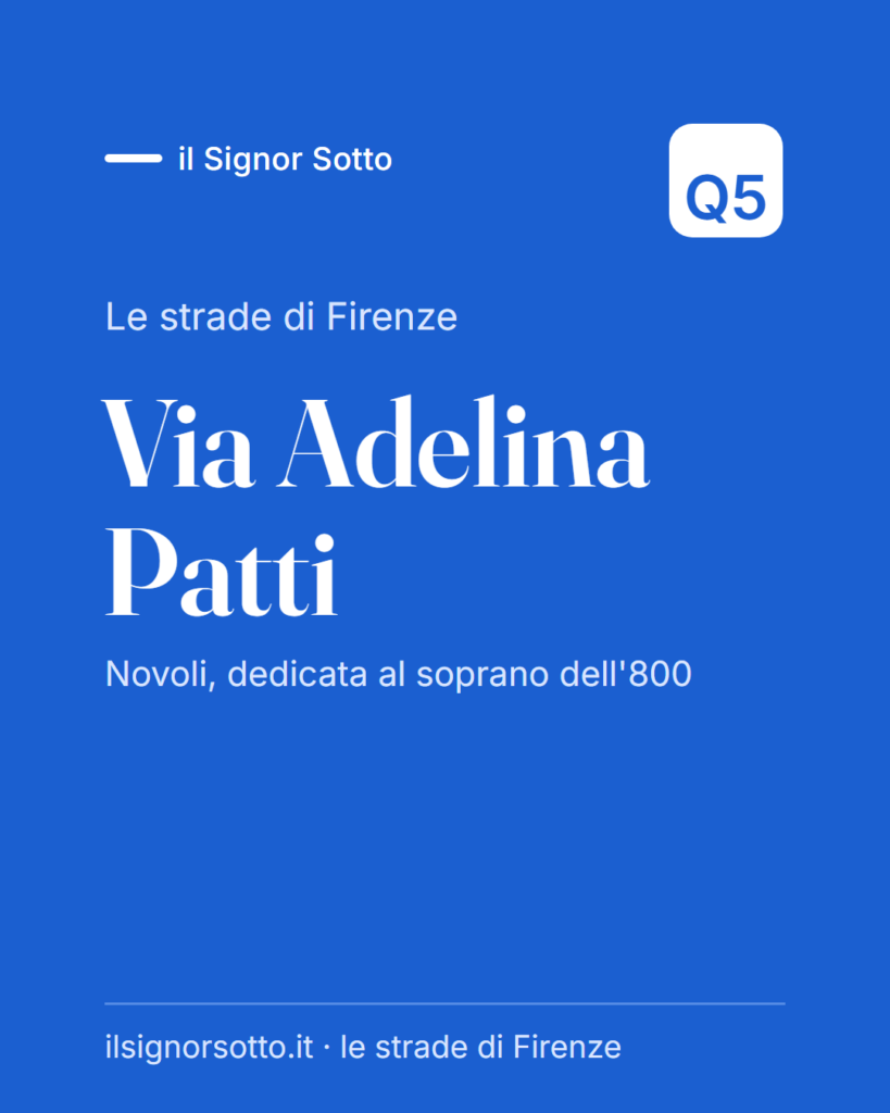 Via Adelina Patti, Quartiere 5 Firenze