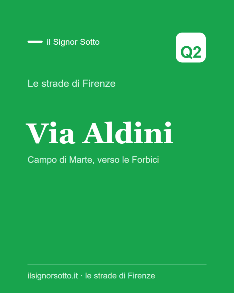 Via Aldini, Quartiere 2 Firenze