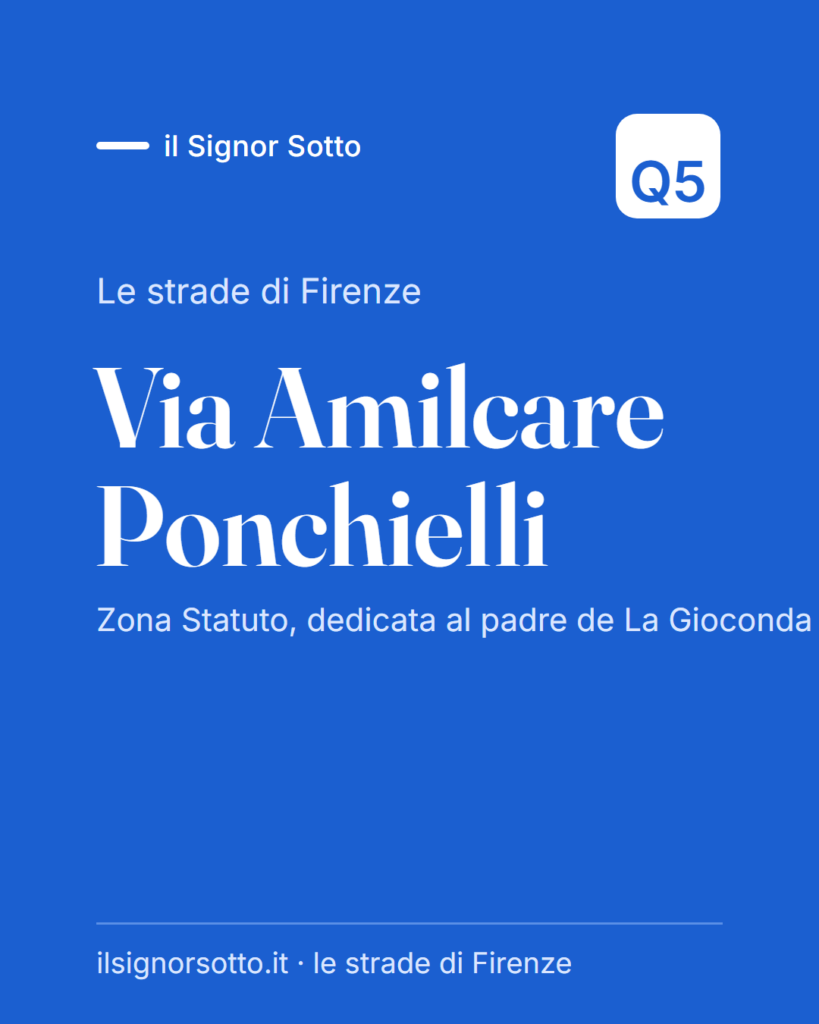 Via Amilcare Ponchielli, Quartiere 5 Firenze