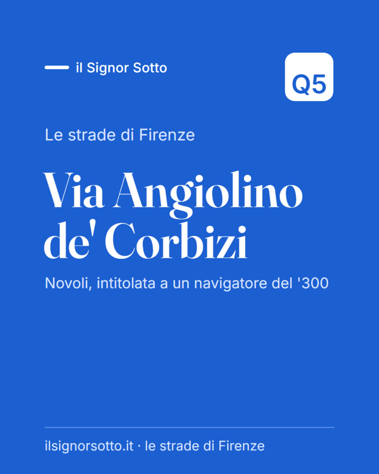 Via Angiolino de’ Corbizi, Quartiere 5 Firenze