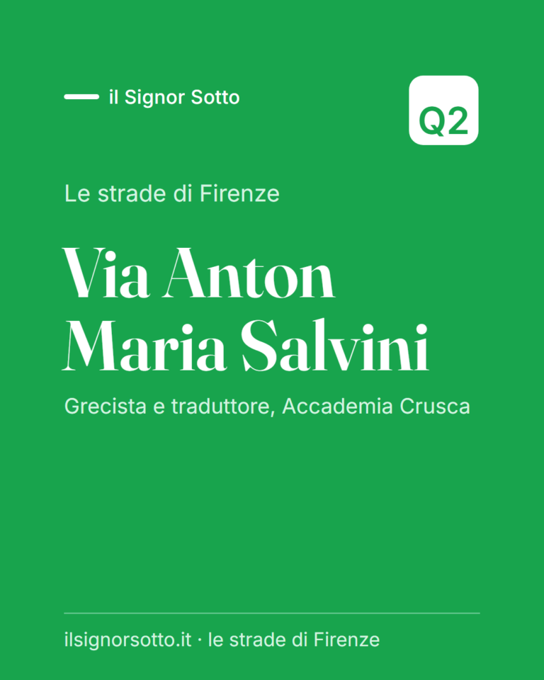 Via Anton Maria Salvini, Quartiere 2 Firenze