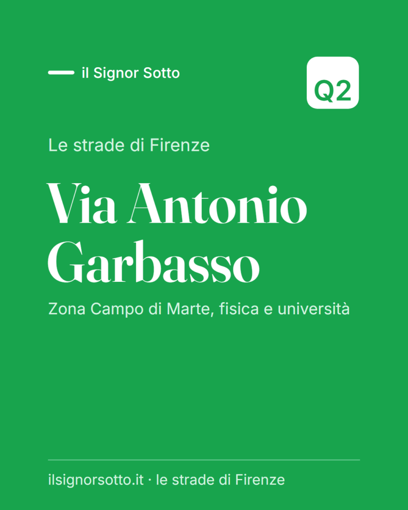Via Antonio Garbasso, Quartiere 2 Firenze