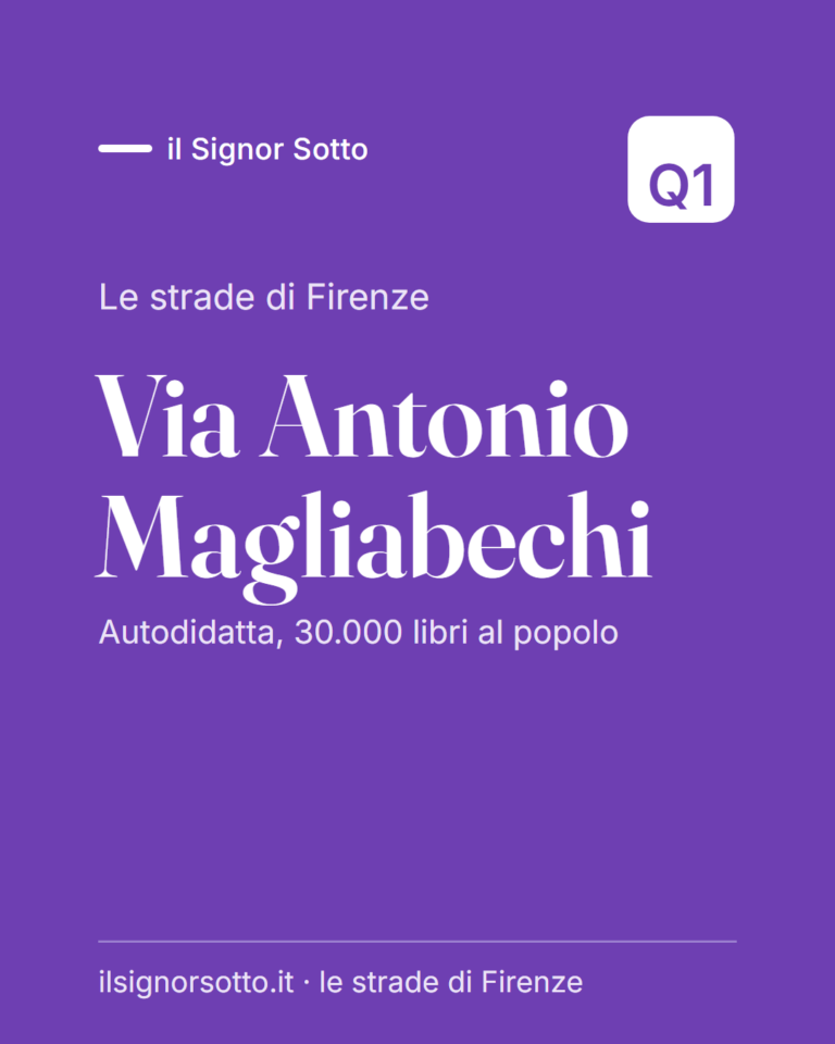 Via Antonio Magliabechi, Quartiere 1 Firenze