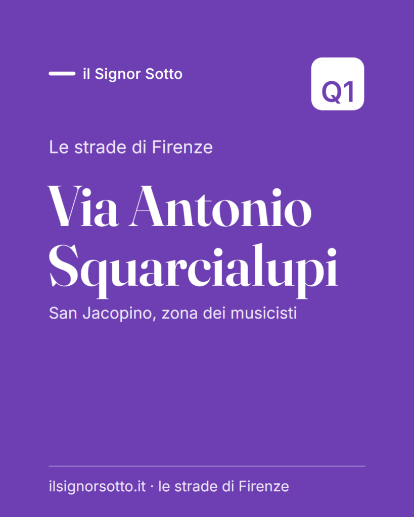 Via Antonio Squarcialupi, Quartiere 1 Firenze