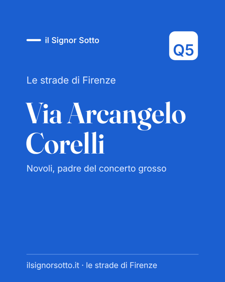 Via Arcangelo Corelli, Quartiere 5 Firenze
