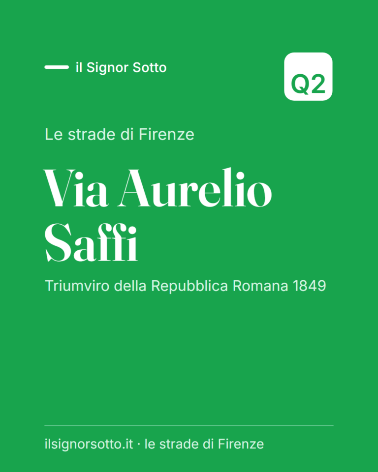 Via Aurelio Saffi, Quartiere 2 Firenze