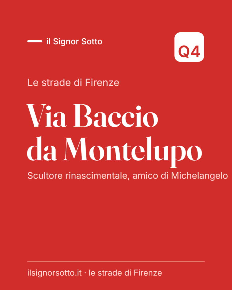 Via Baccio da Montelupo, Quartiere 4 Firenze