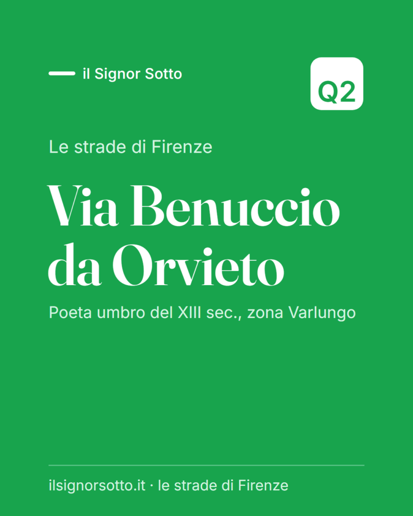 Via Benuccio da Orvieto, Quartiere 2 Firenze