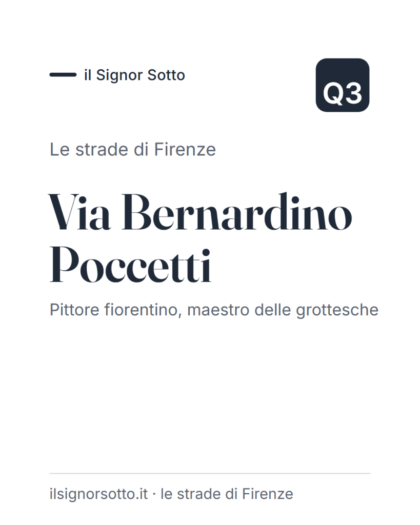 Via Bernardino Poccetti, Quartiere 3 Firenze