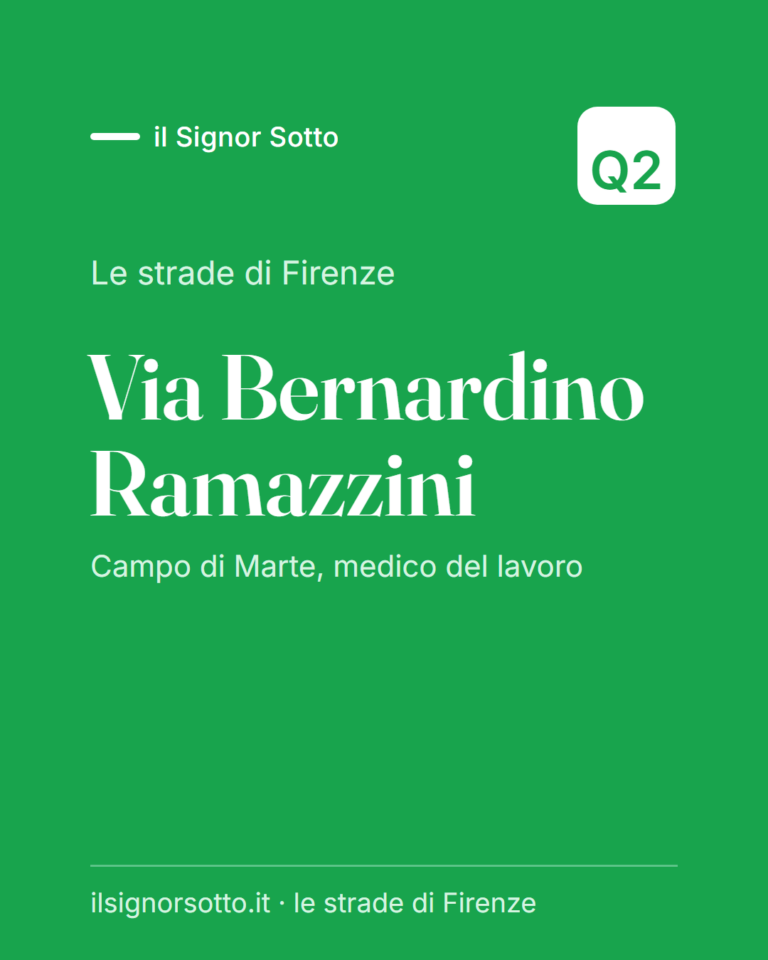 Via Bernardino Ramazzini, Quartiere 2 Firenze