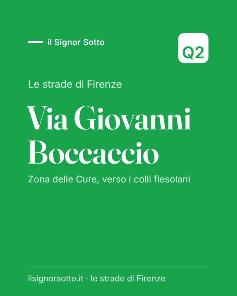 Via Giovanni Boccaccio, Quartiere 2 Firenze