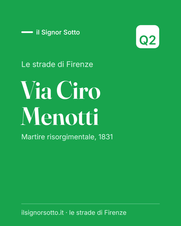 Via Ciro Menotti, Quartiere 2 Firenze