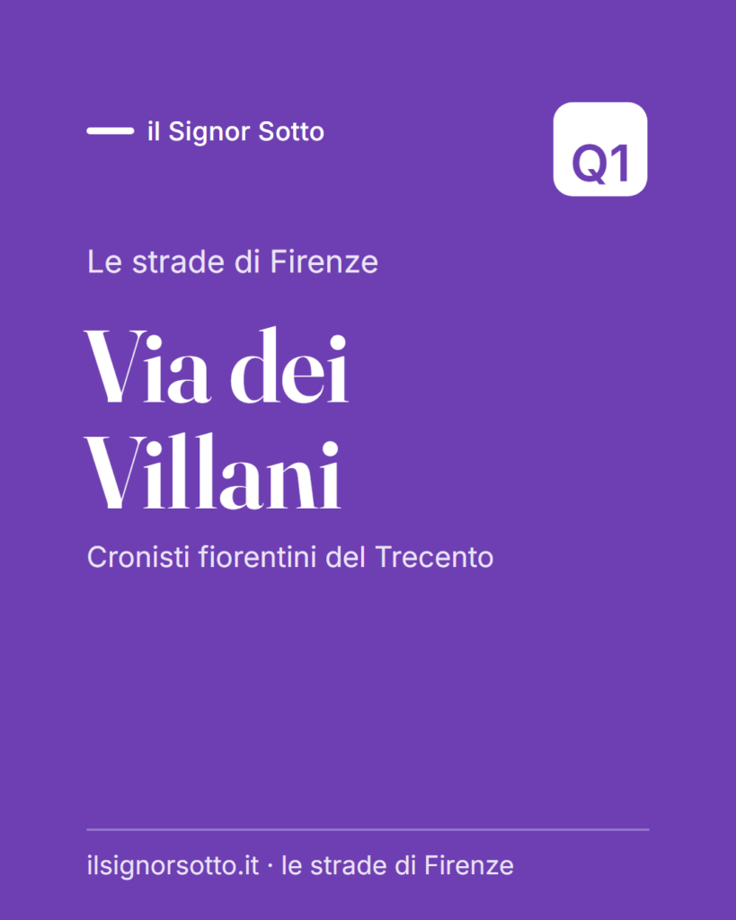 Via dei Villani, Quartiere 1 Firenze