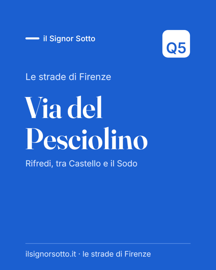 Via del Pesciolino, Quartiere 5 Firenze