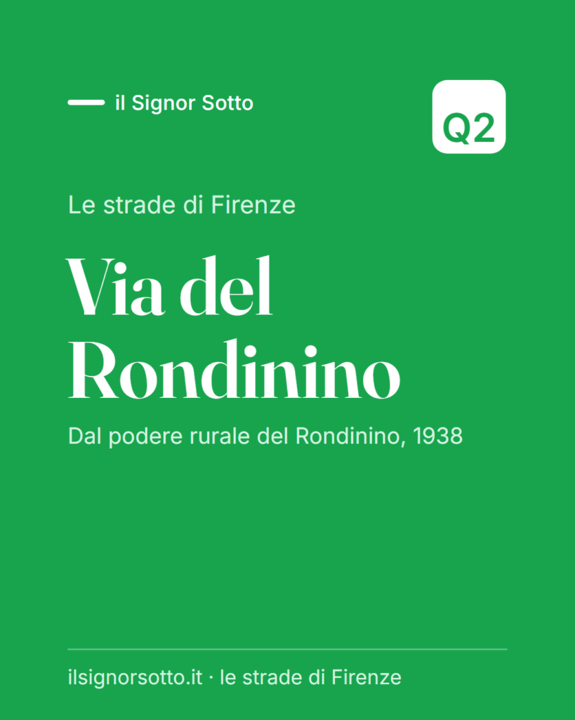 Via del Rondinino, Quartiere 2 Firenze