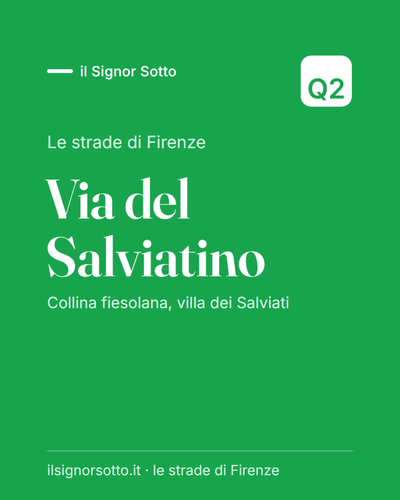 Via del Salviatino, Quartiere 2 Firenze