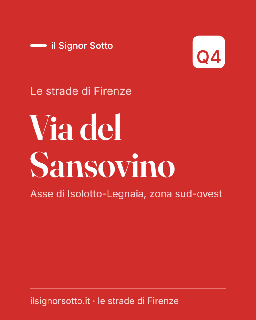 Via del Sansovino, Quartiere 4 Firenze