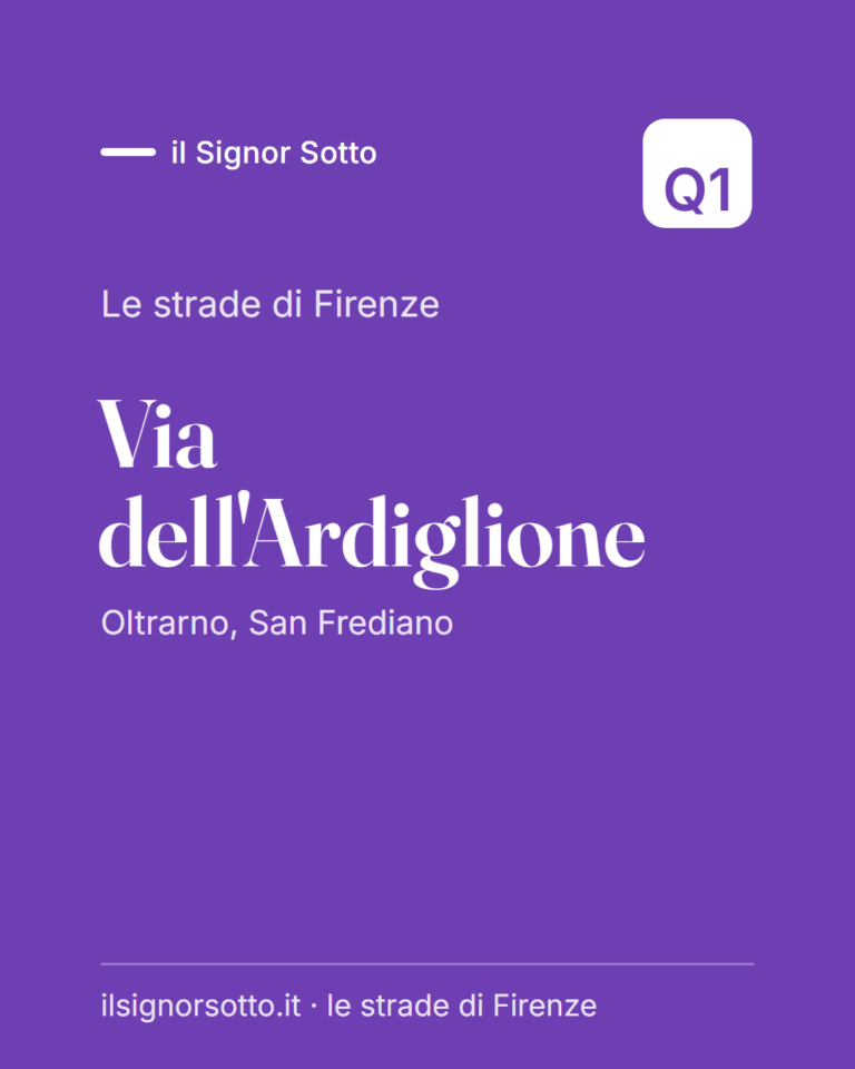 Via dell’Ardiglione, Quartiere 1 Firenze