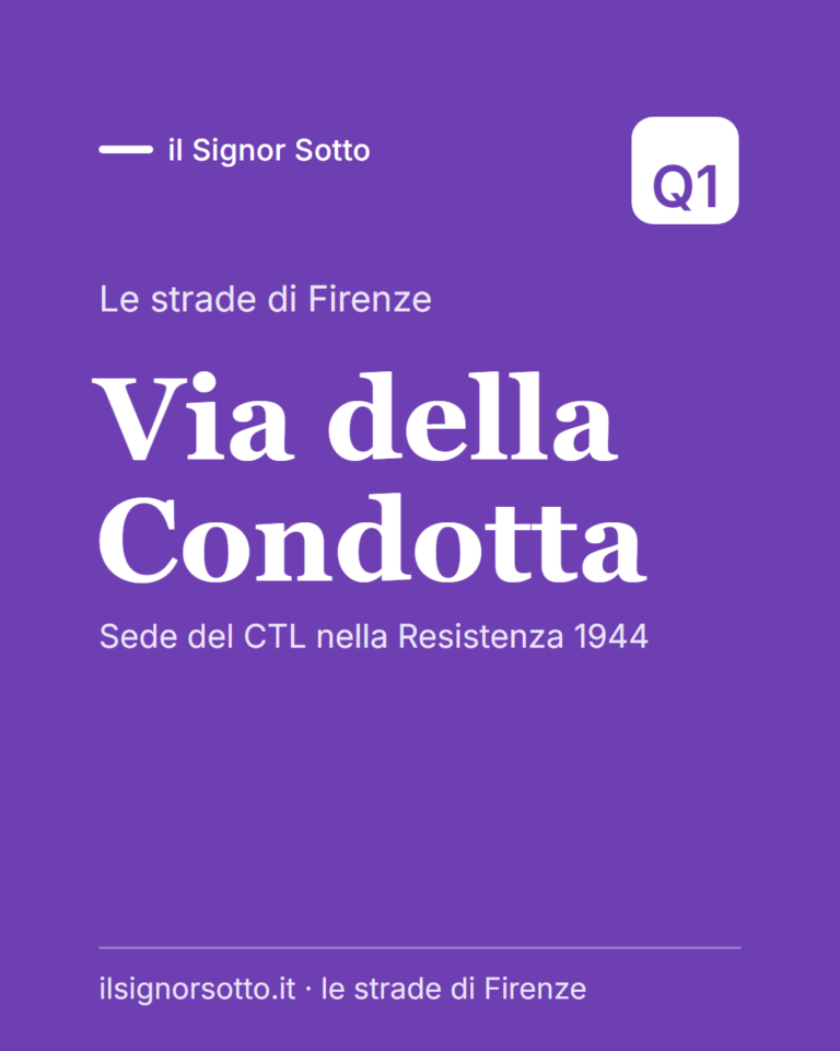 Via della Condotta, Quartiere 1 Firenze